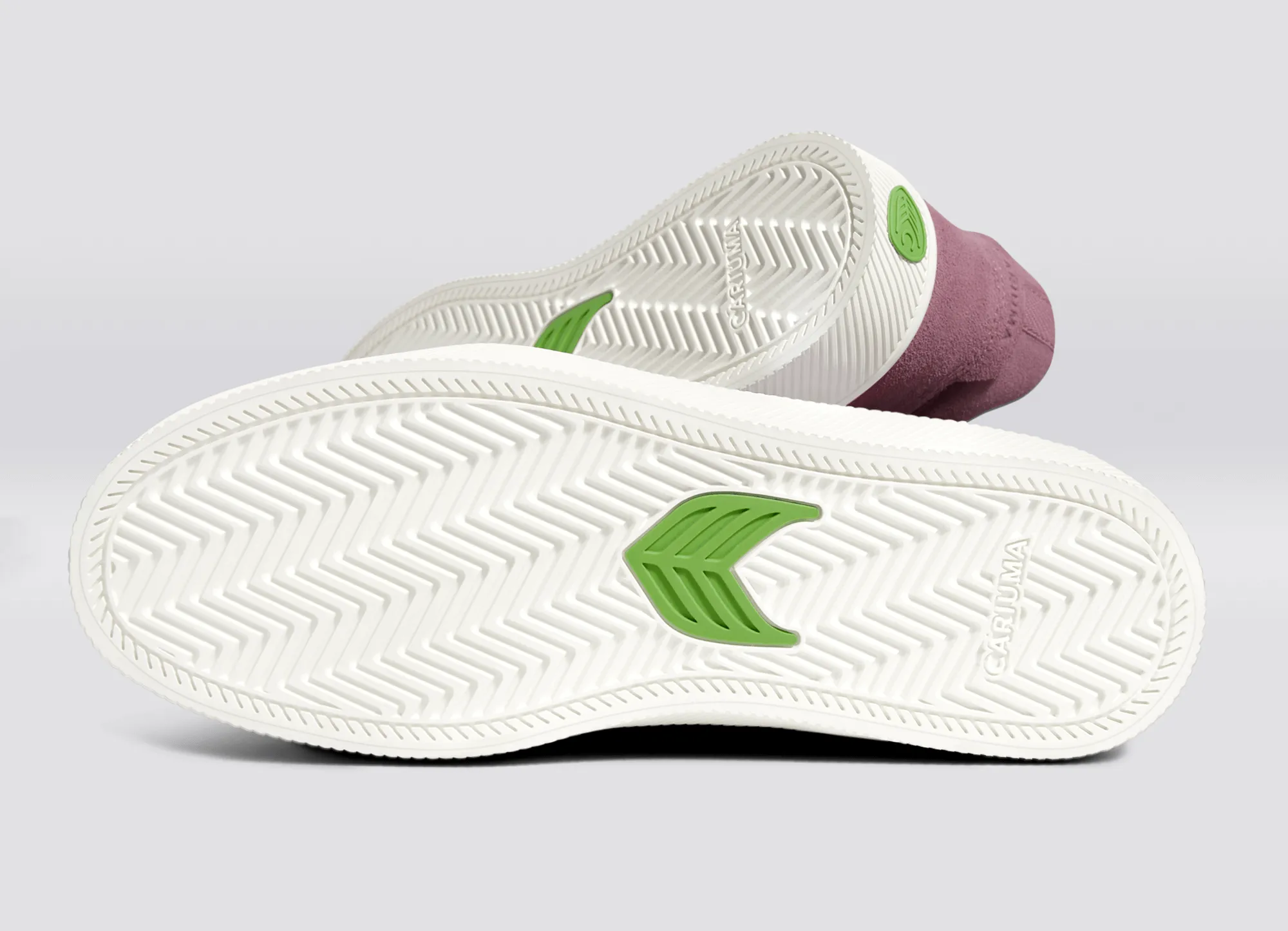 VALLELY Blush Pink Suede Dusky Orchid Logo Sneaker sold by Cariuma product image thumbnail 5