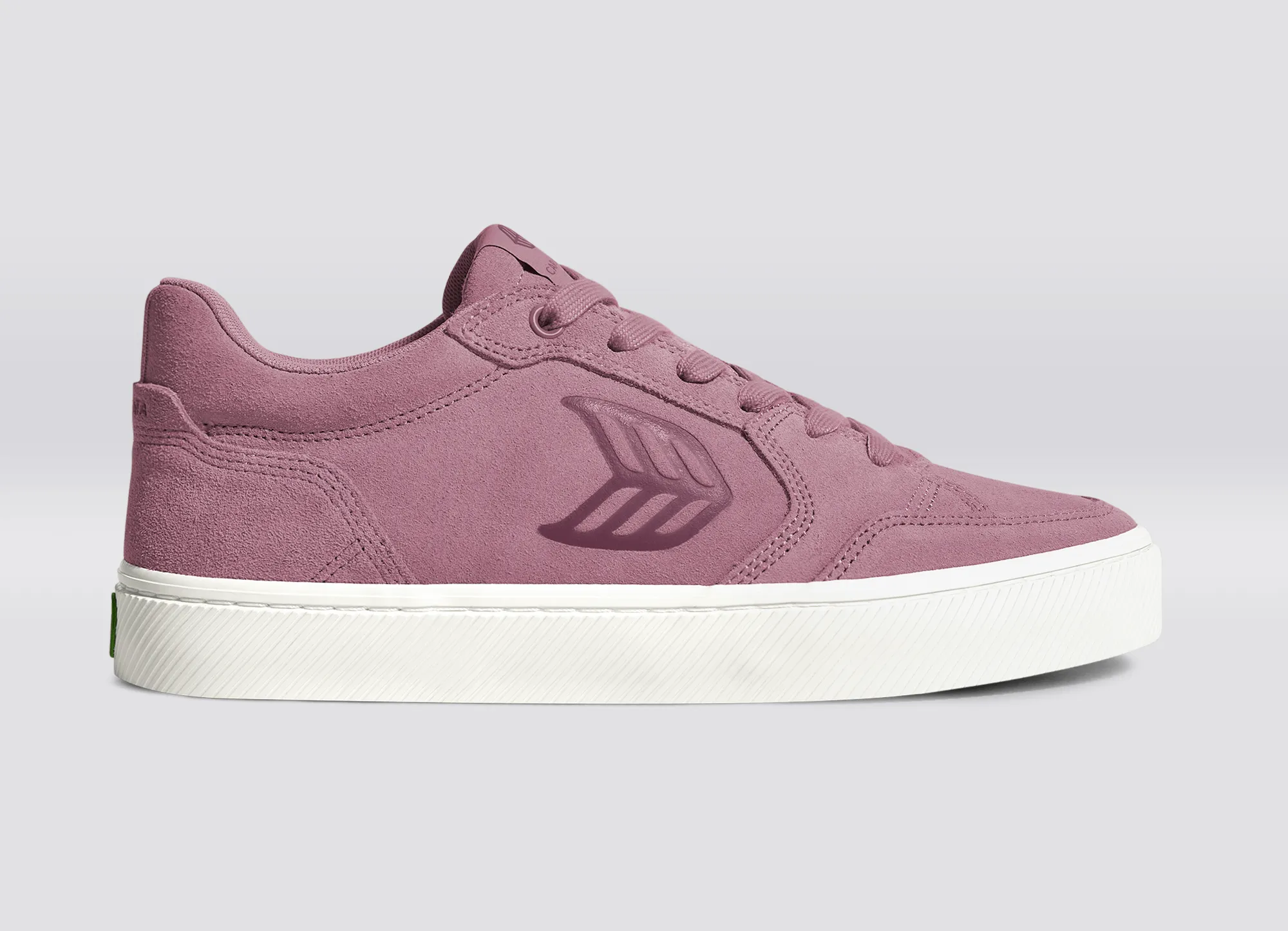 VALLELY Blush Pink Suede Dusky Orchid Logo Sneaker sold by Cariuma product image thumbnail 3