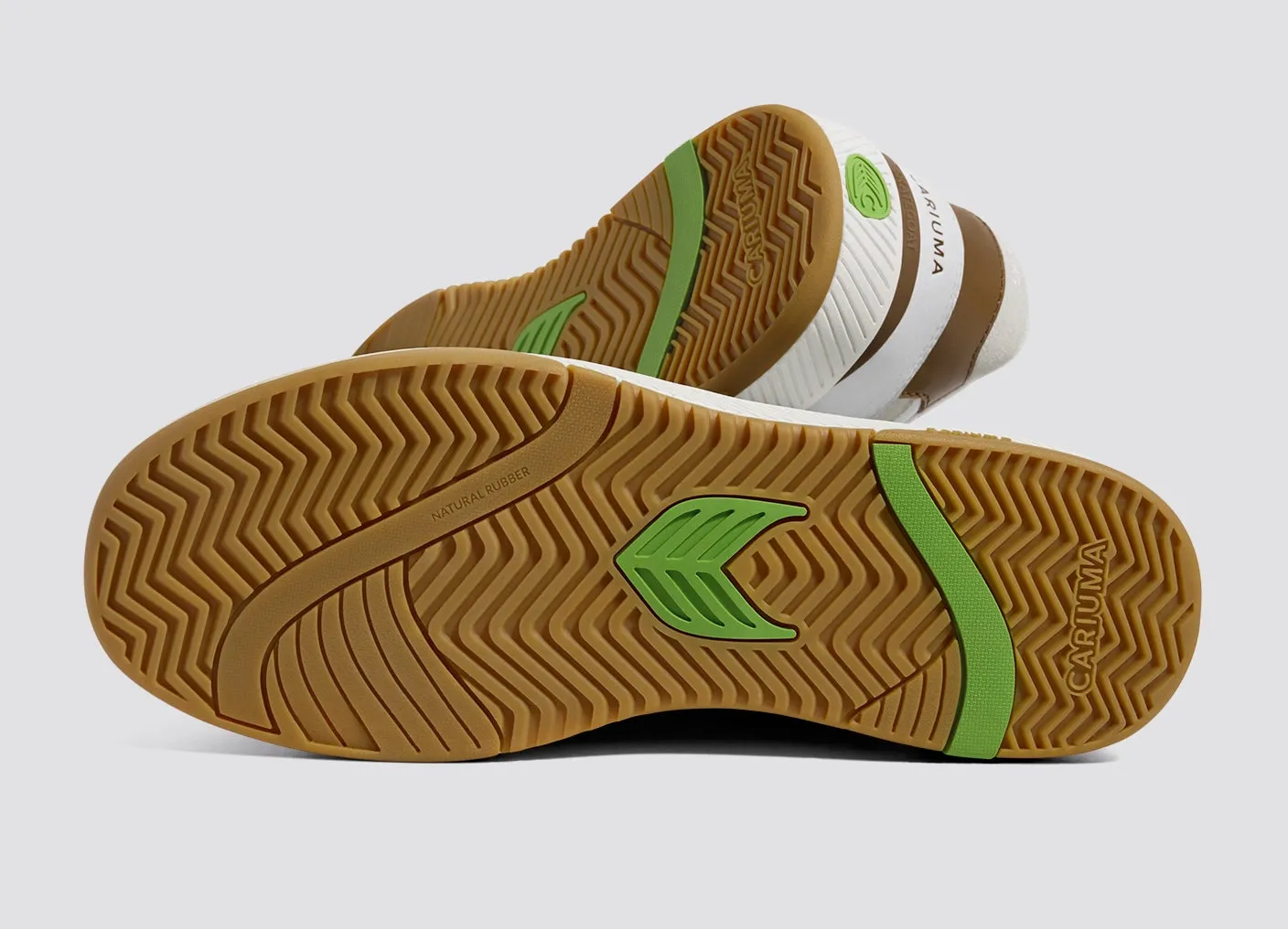 Skategoat C25 White Leather Silver Cloud Logo Camel Sneaker sold by Cariuma product image thumbnail 5