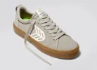 CATIBA PRO Gum Cloud Grey Suede and Canvas Ivory Logo Sneaker Women sold by Cariuma