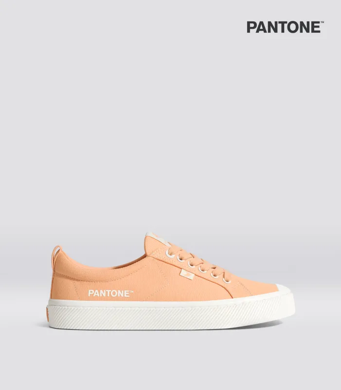 PANTONE OCA Canvas Contrast Thread Peach Fuzz sold by Cariuma