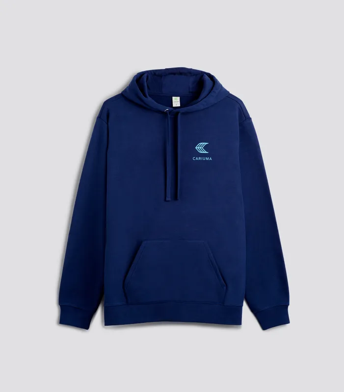 Hoodie Navy with Blue Logo sold by Cariuma