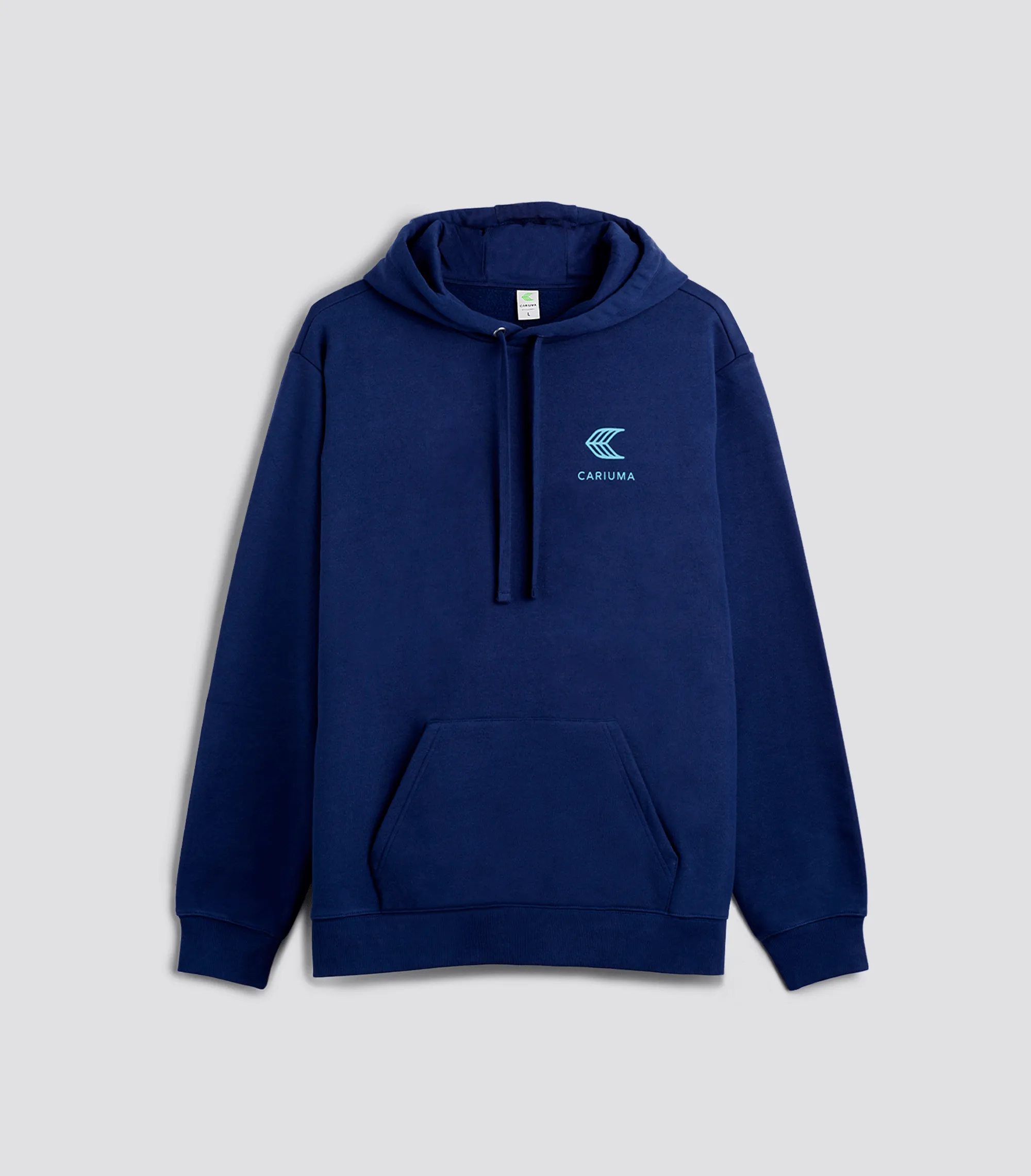 Hoodie Navy with Blue Logo sold by Cariuma