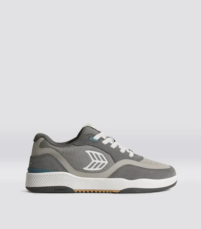 UBA PRO Suede and Mesh Charcoal Grey Ice Logo made by Cariuma