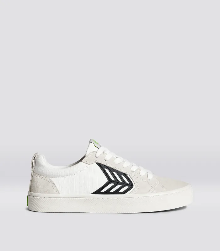 CATIBA PRO Canvas Off-White Suede Vintage White Black Logo sold by Cariuma