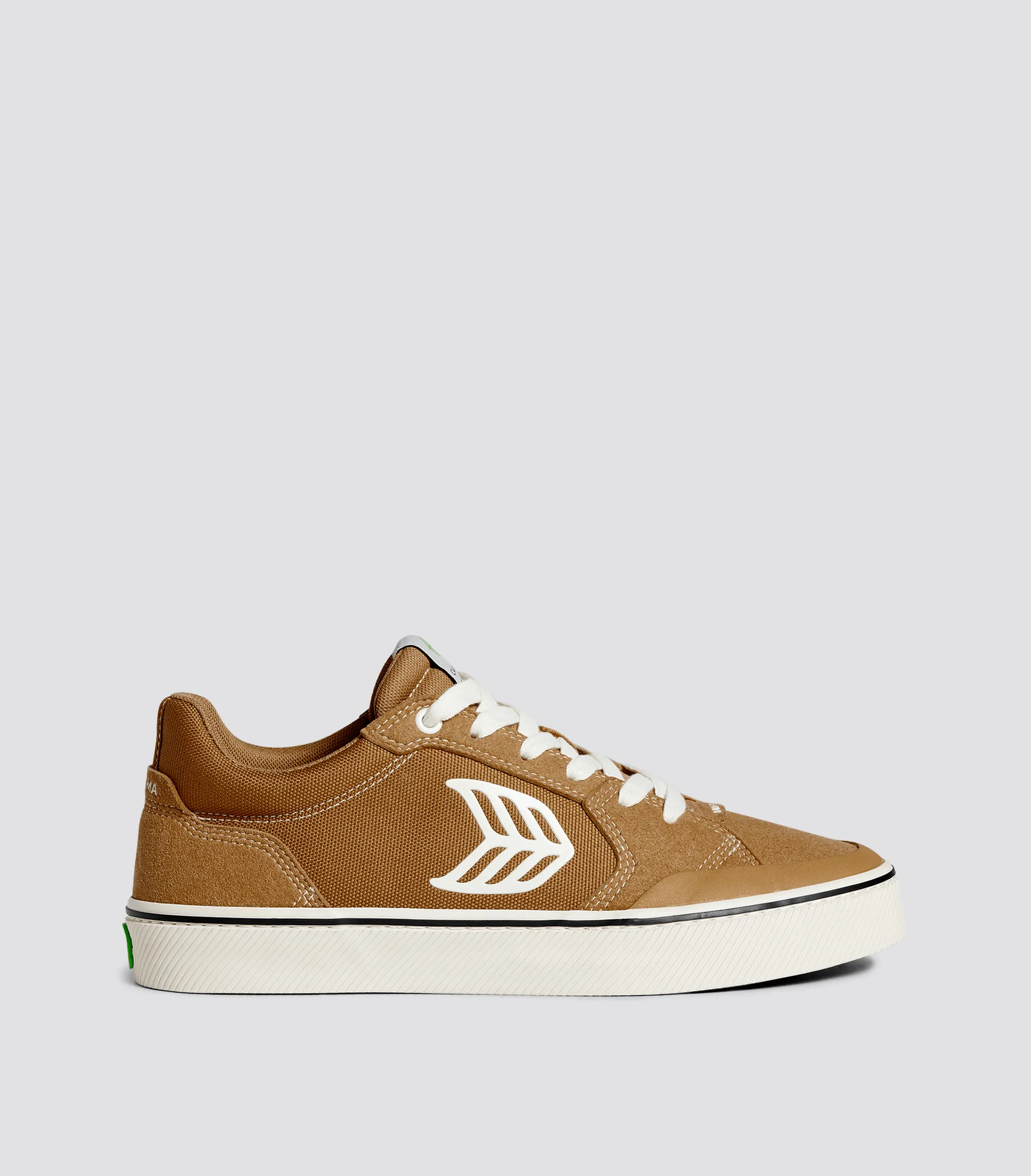 VALLELY PRO Suede and Cordura Camel Ivory Logo sold by Cariuma
