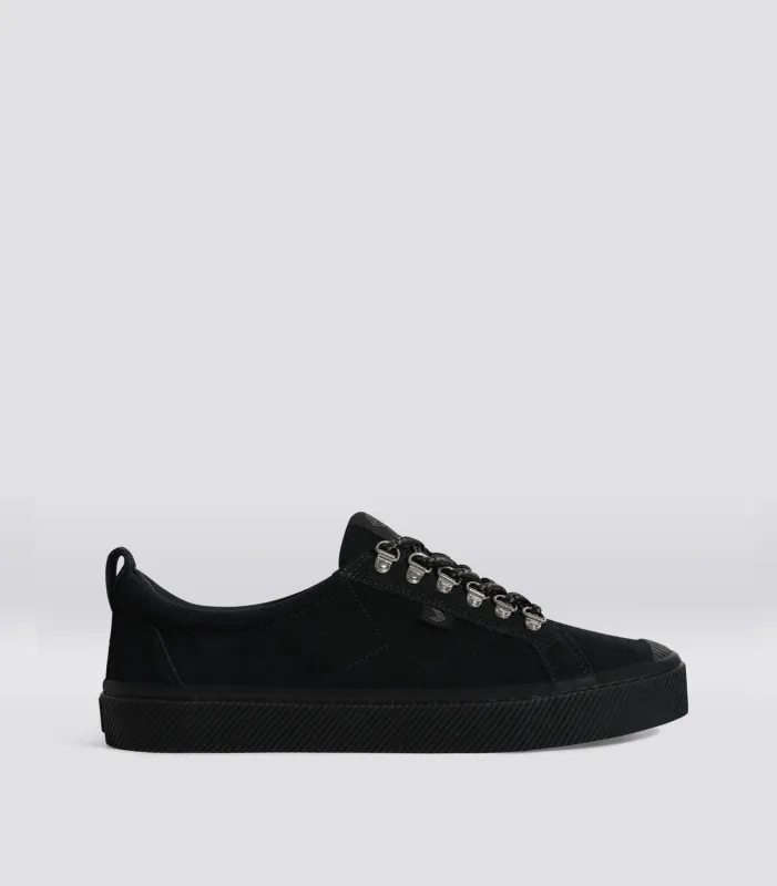 OCA Suede Speedhooks All Black sold by Cariuma