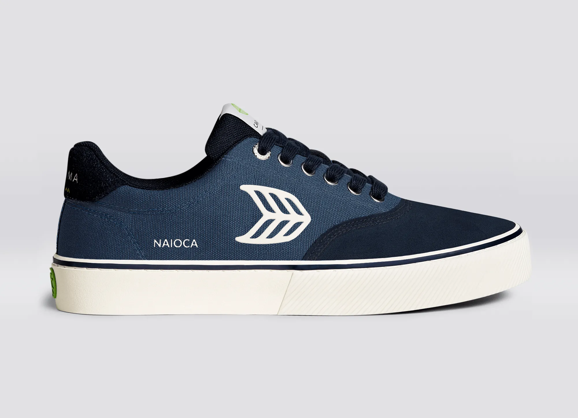 NAIOCA PRO Suede Navy Canvas Shadow Blue Ivory Logo sold by Cariuma product image thumbnail 3