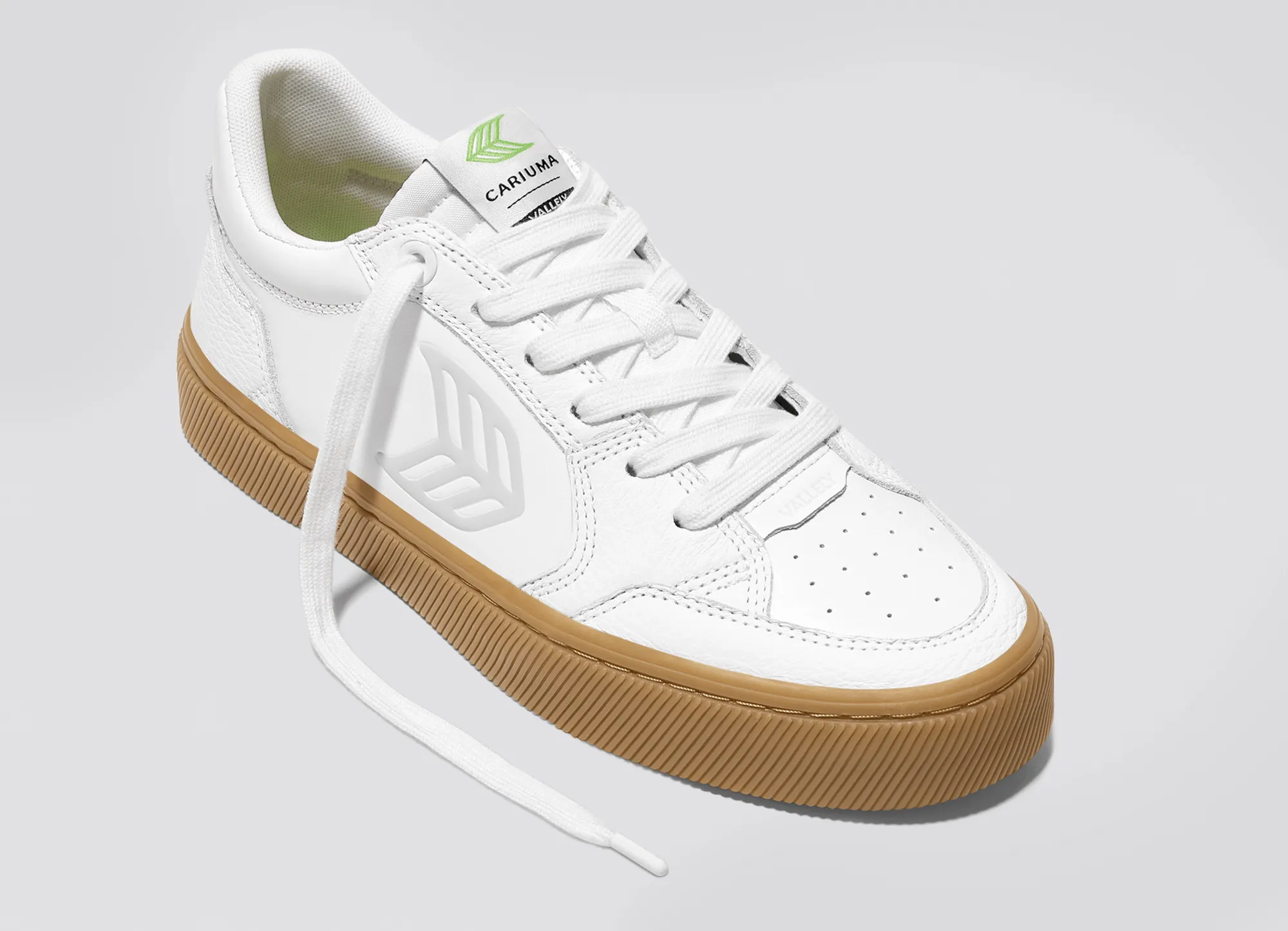 VALLELY Leather Gum White Ice Logo sold by Cariuma product image thumbnail 4