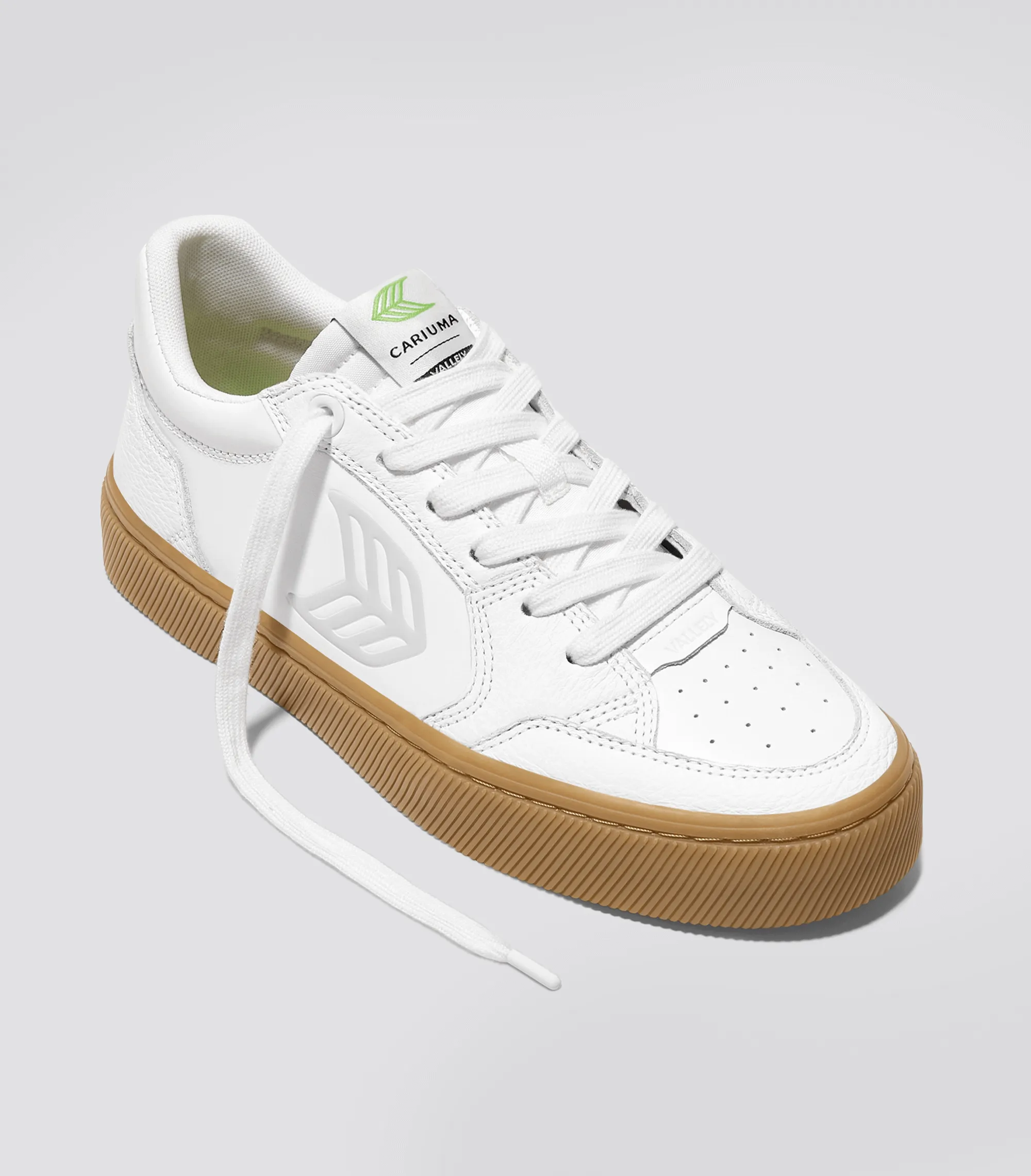 VALLELY Leather Gum White Ice Logo sold by Cariuma product image thumbnail 2
