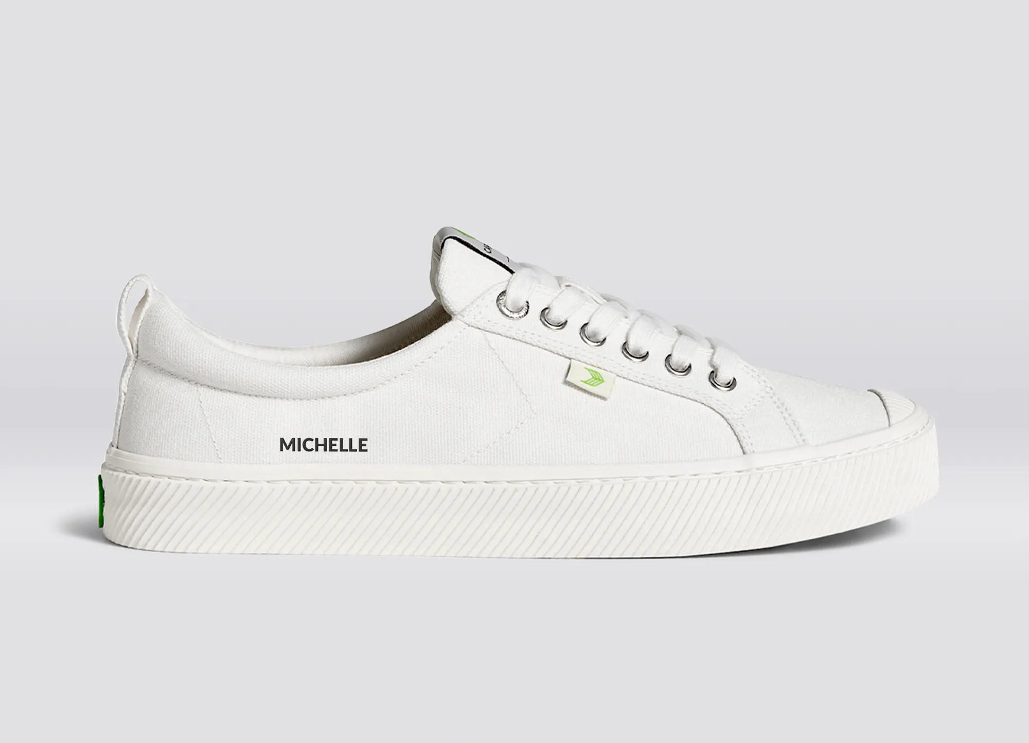 CUSTOM OCA Low Off-White Canvas Sneaker Women sold by Cariuma product image thumbnail 3