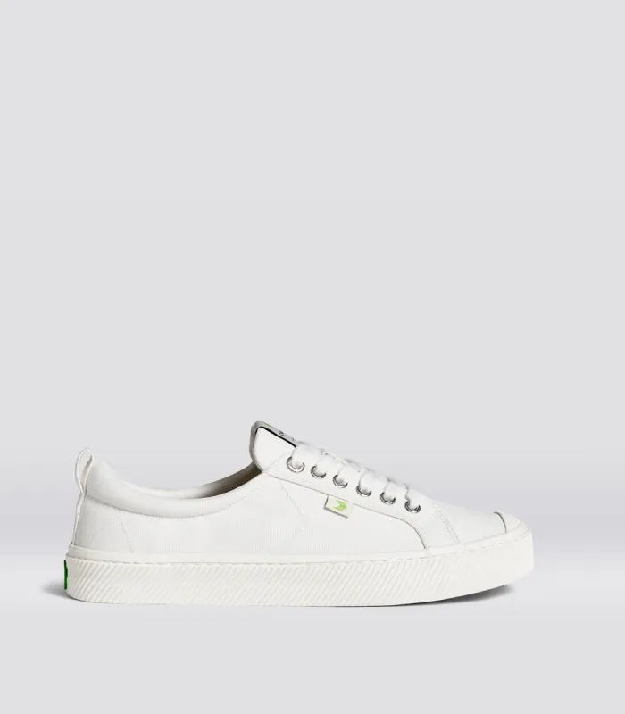 CUSTOM OCA Low Off-White Canvas Sneaker Women sold by Cariuma