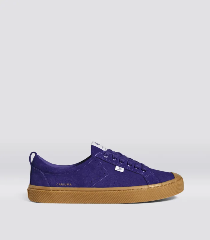 OCA Low Gum Liberty Purple Suede Sneaker Women sold by Cariuma
