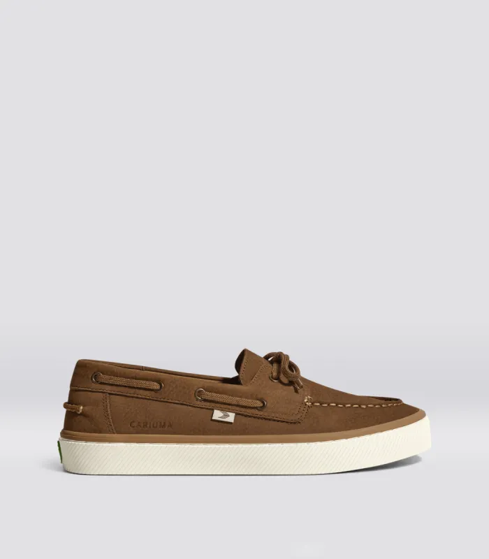 Mare Boat Shoe Mocha Nubuck Men made by Cariuma