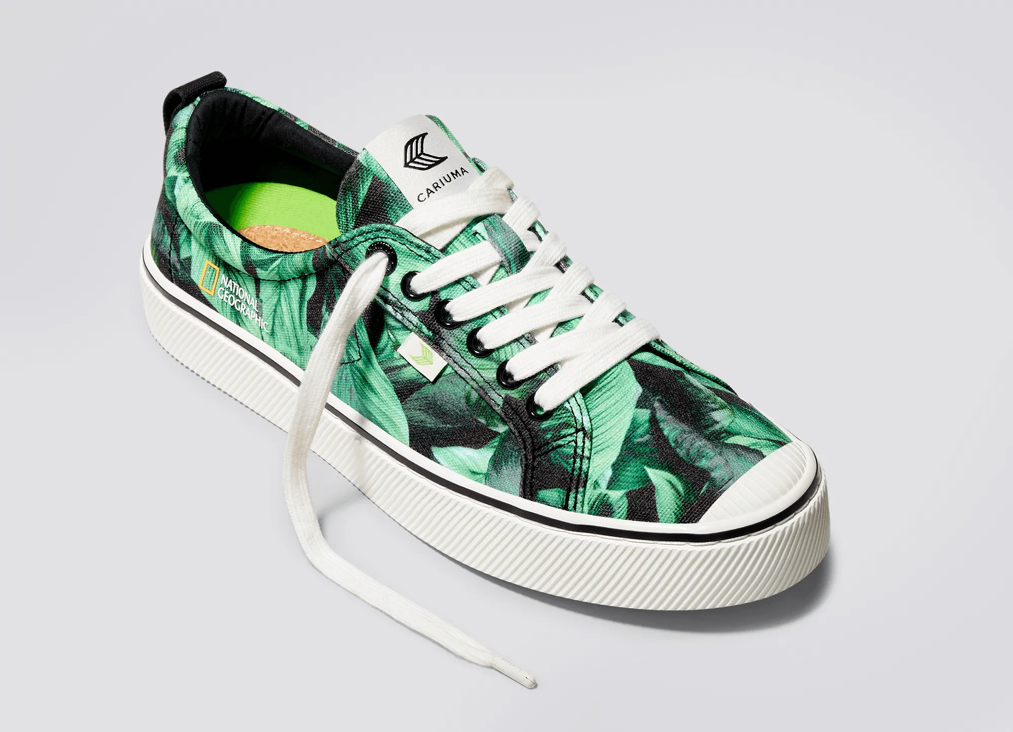 OCA Low NATGEO Green Foliage Print Canvas Sneaker Women sold by Cariuma product image thumbnail 4