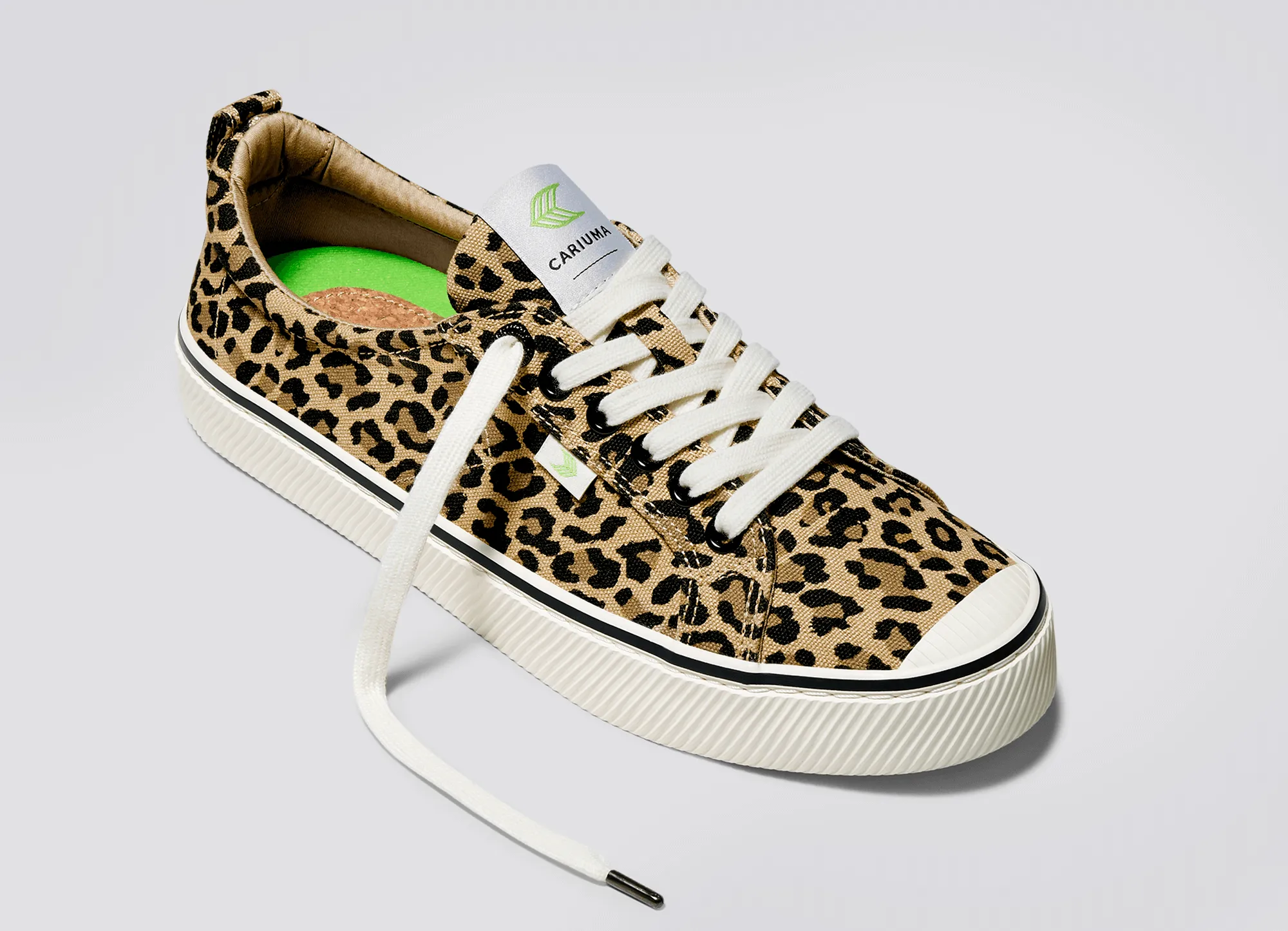OCA Low Stripe Leopard Print Canvas Sneaker Women sold by Cariuma product image thumbnail 4