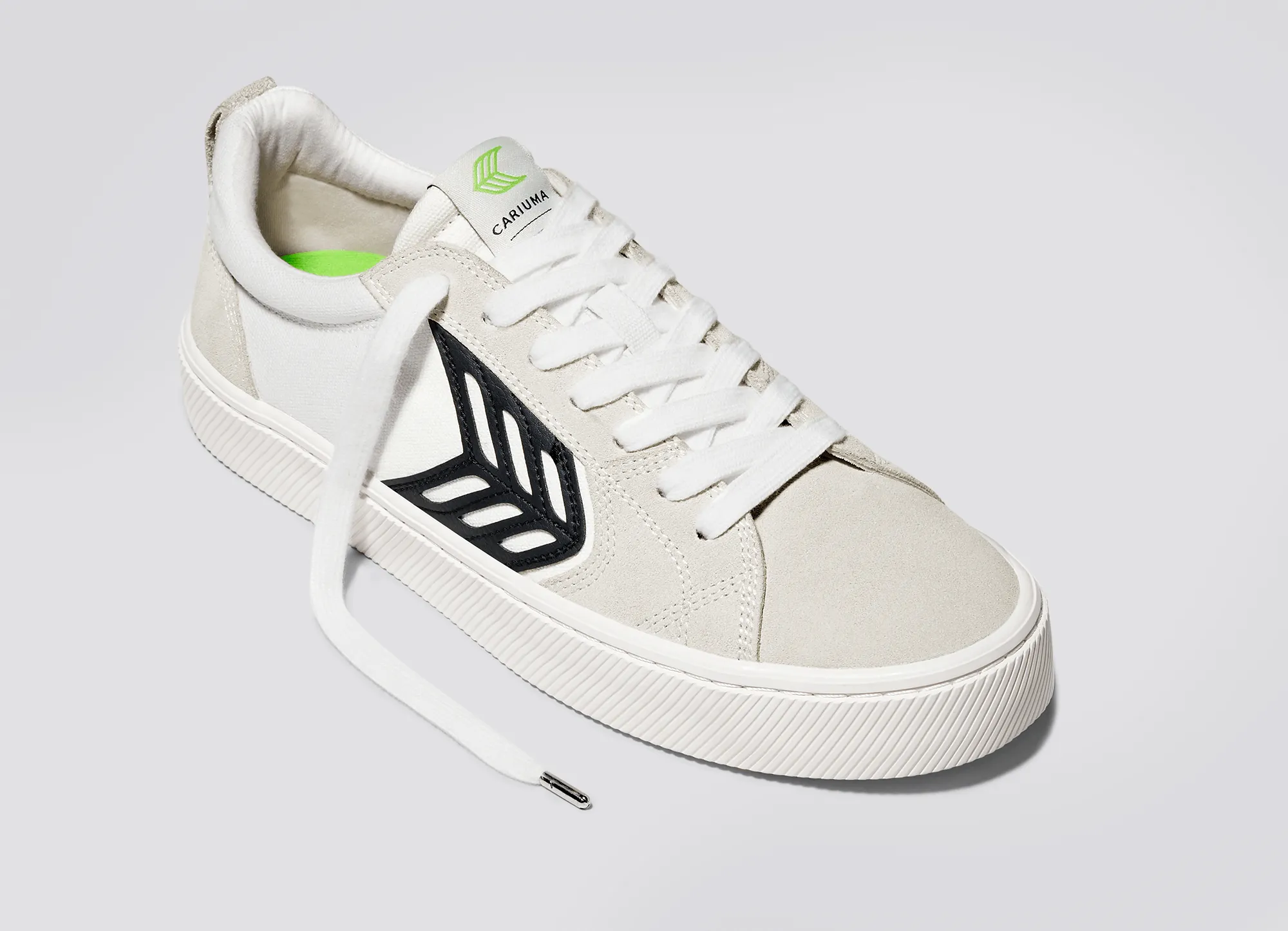 CATIBA PRO Low Off-White Canvas Vintage White Suede Black Logo Sneaker Men sold by Cariuma product image thumbnail 4