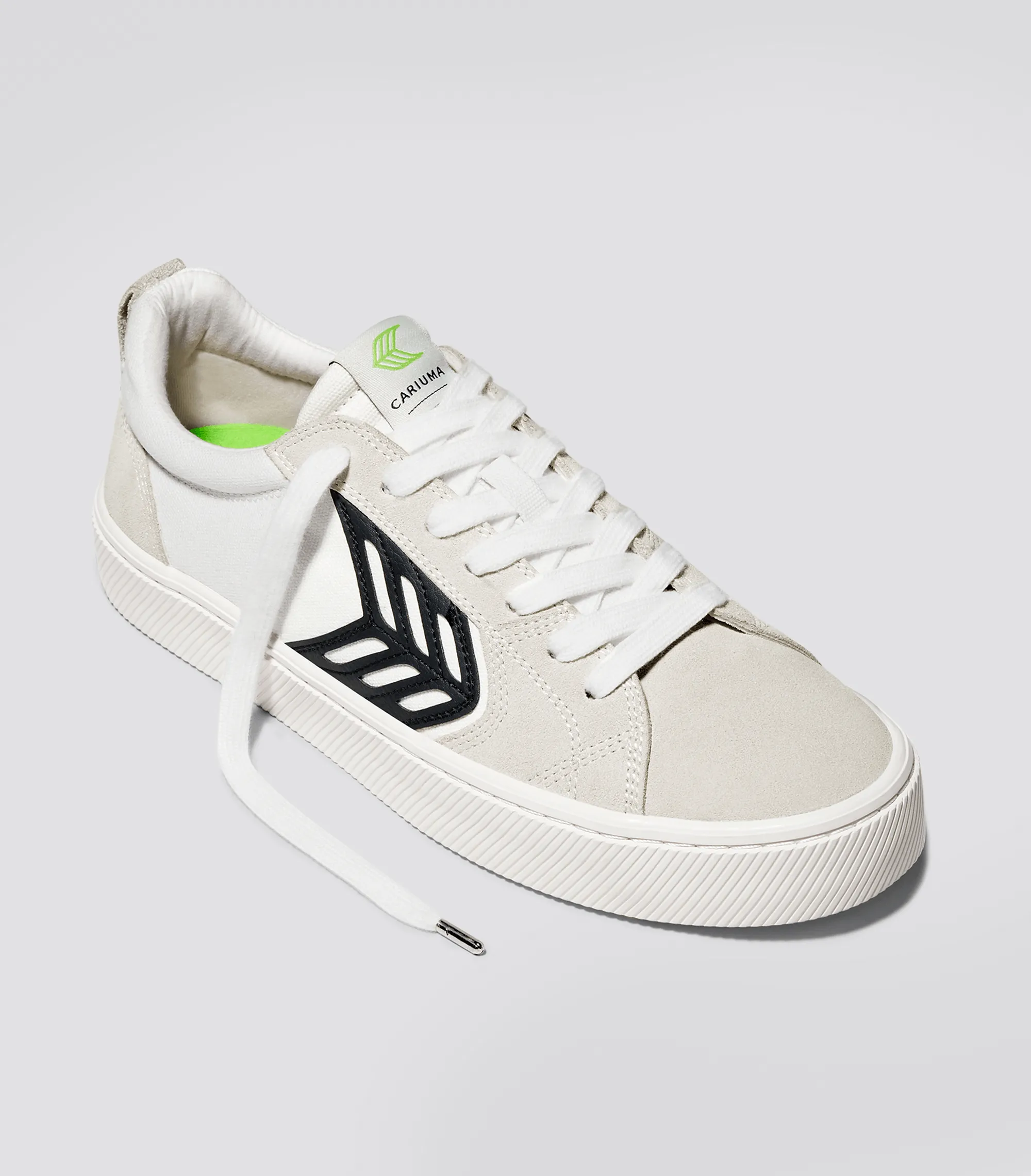 CATIBA PRO Low Off-White Canvas Vintage White Suede Black Logo Sneaker Men sold by Cariuma product image thumbnail 2