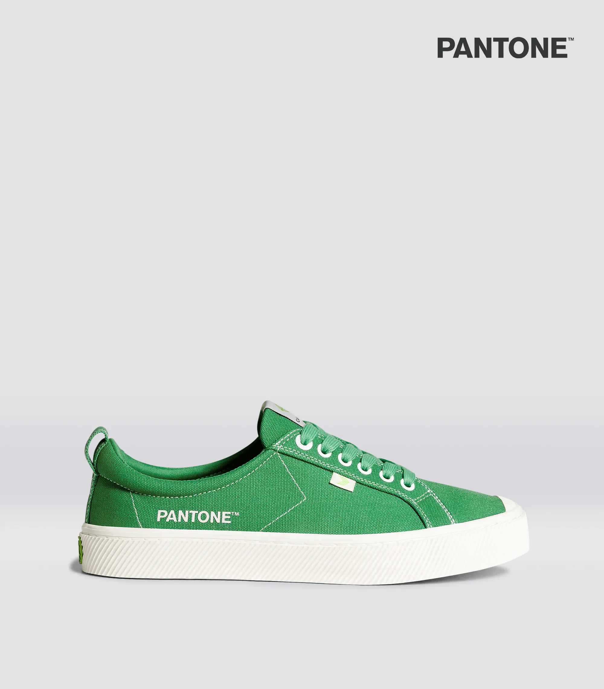OCA Low Pantone Greenbriar Canvas Contrast Thread Sneaker Men sold by Cariuma