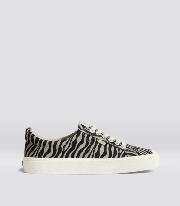 OCA Low Zebra Print Canvas Sneaker Men sold by Cariuma