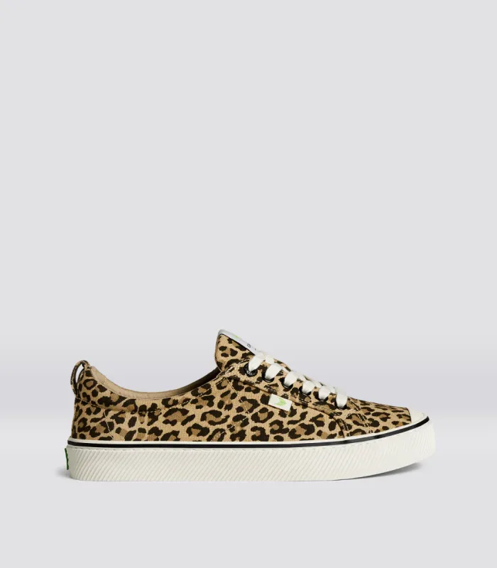OCA Low Stripe Leopard Print Canvas Sneaker Men sold by Cariuma