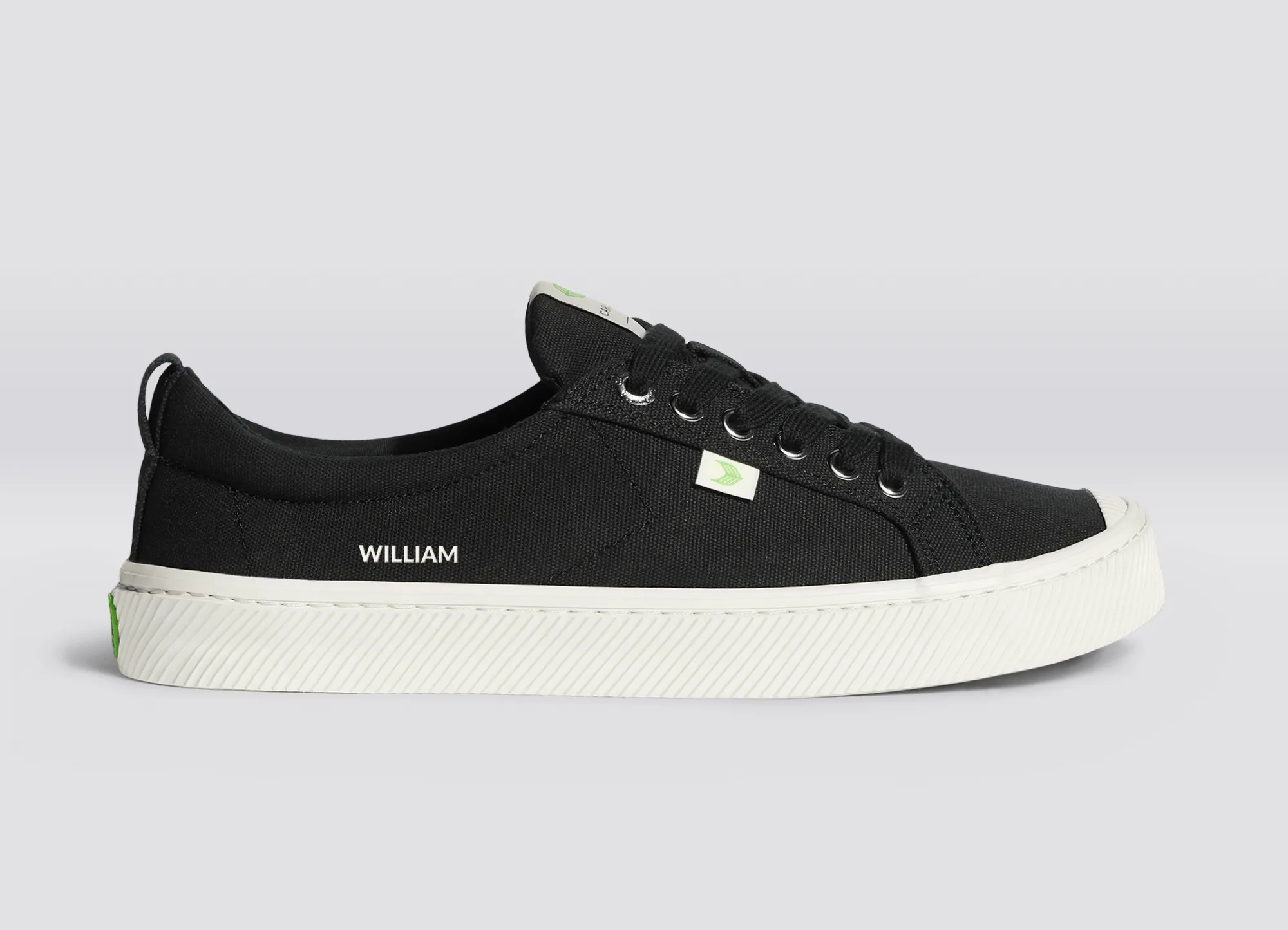 CUSTOM OCA Low Black Canvas Sneaker Men sold by Cariuma product image thumbnail 3