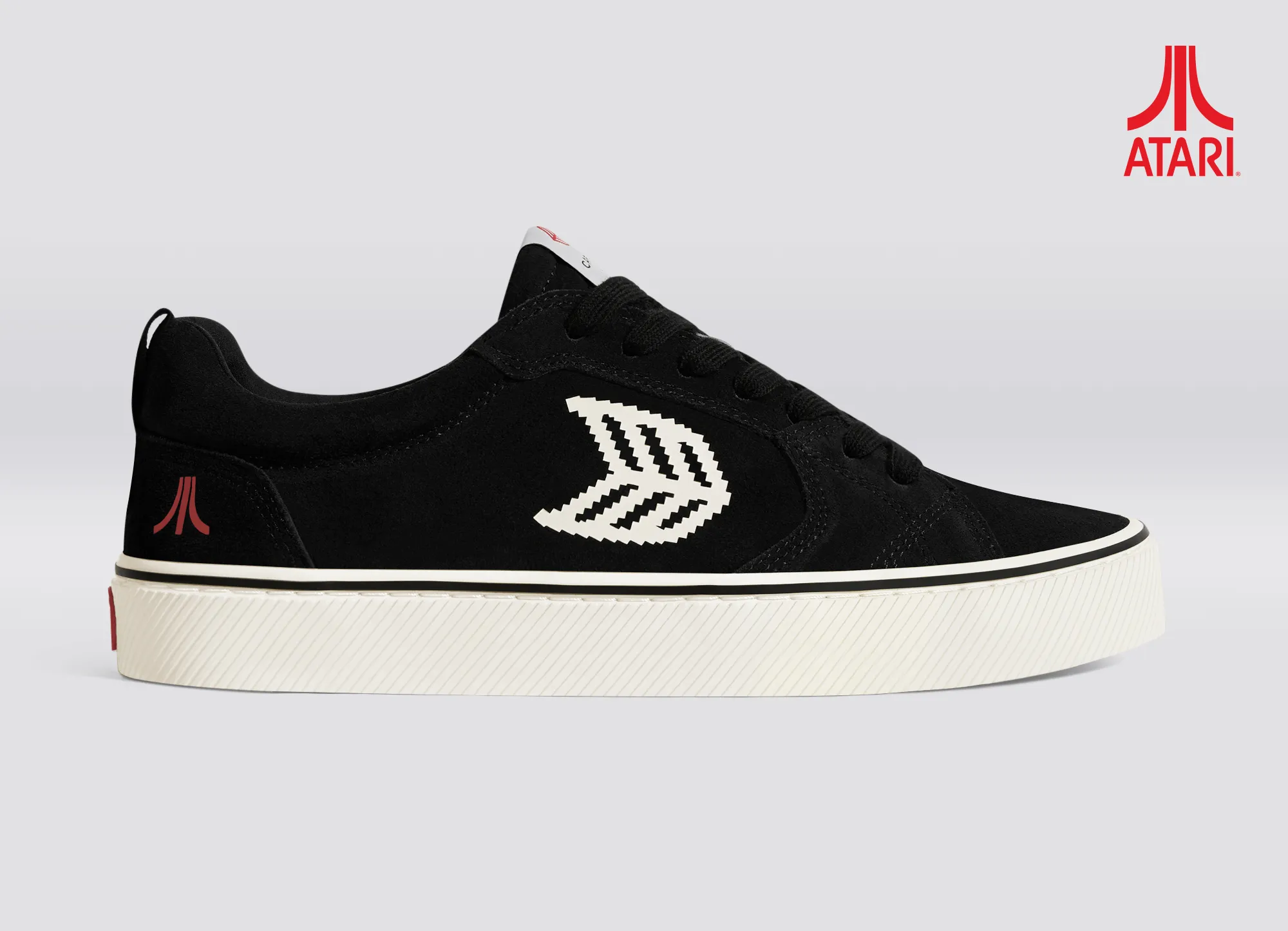 ATARI CATIBA PRO Black Suede Ivory Logo Sneaker Women sold by Cariuma product image thumbnail 3