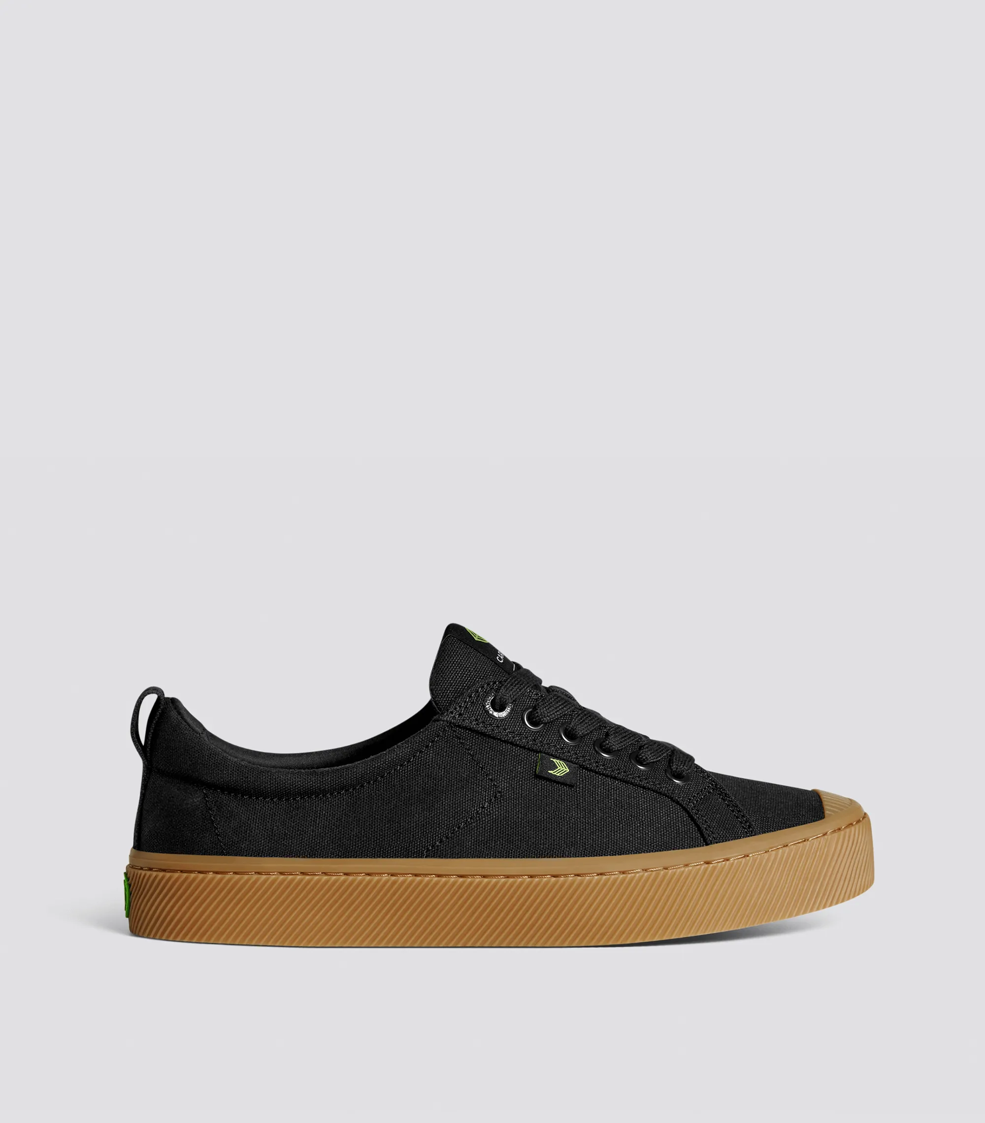 OCA Low Gum Black Canvas Sneaker Women sold by Cariuma