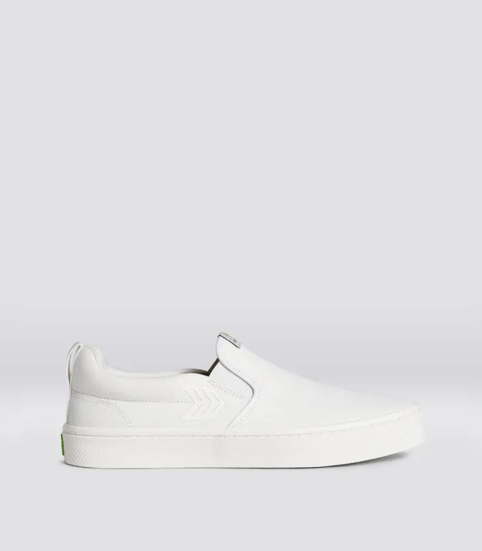 SLIP ON Off-White Canvas Sneaker Women sold by Cariuma