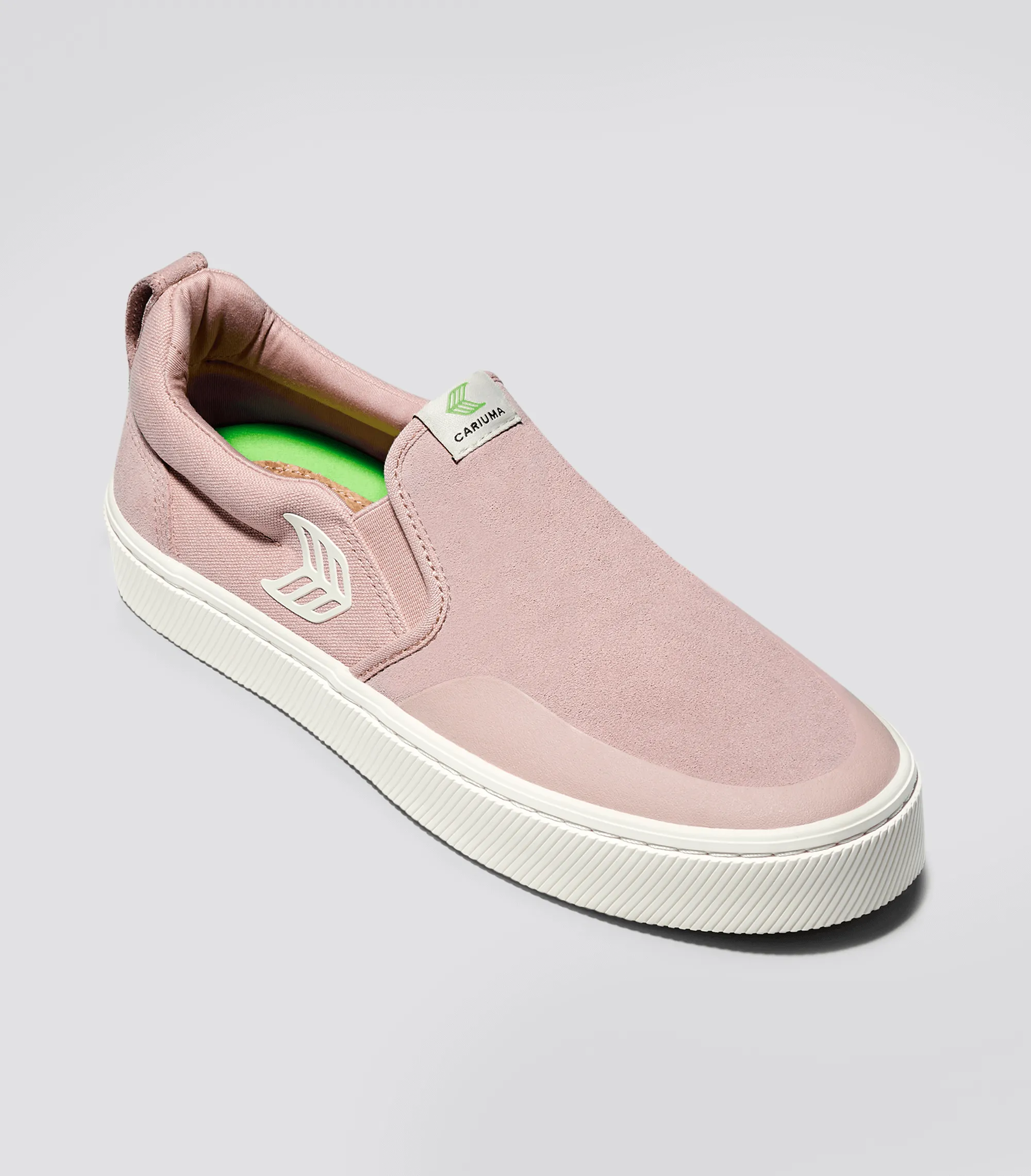 SLIP-ON PRO Rose Suede and Canvas Ivory Logo Sneaker Men sold by Cariuma product image thumbnail 2