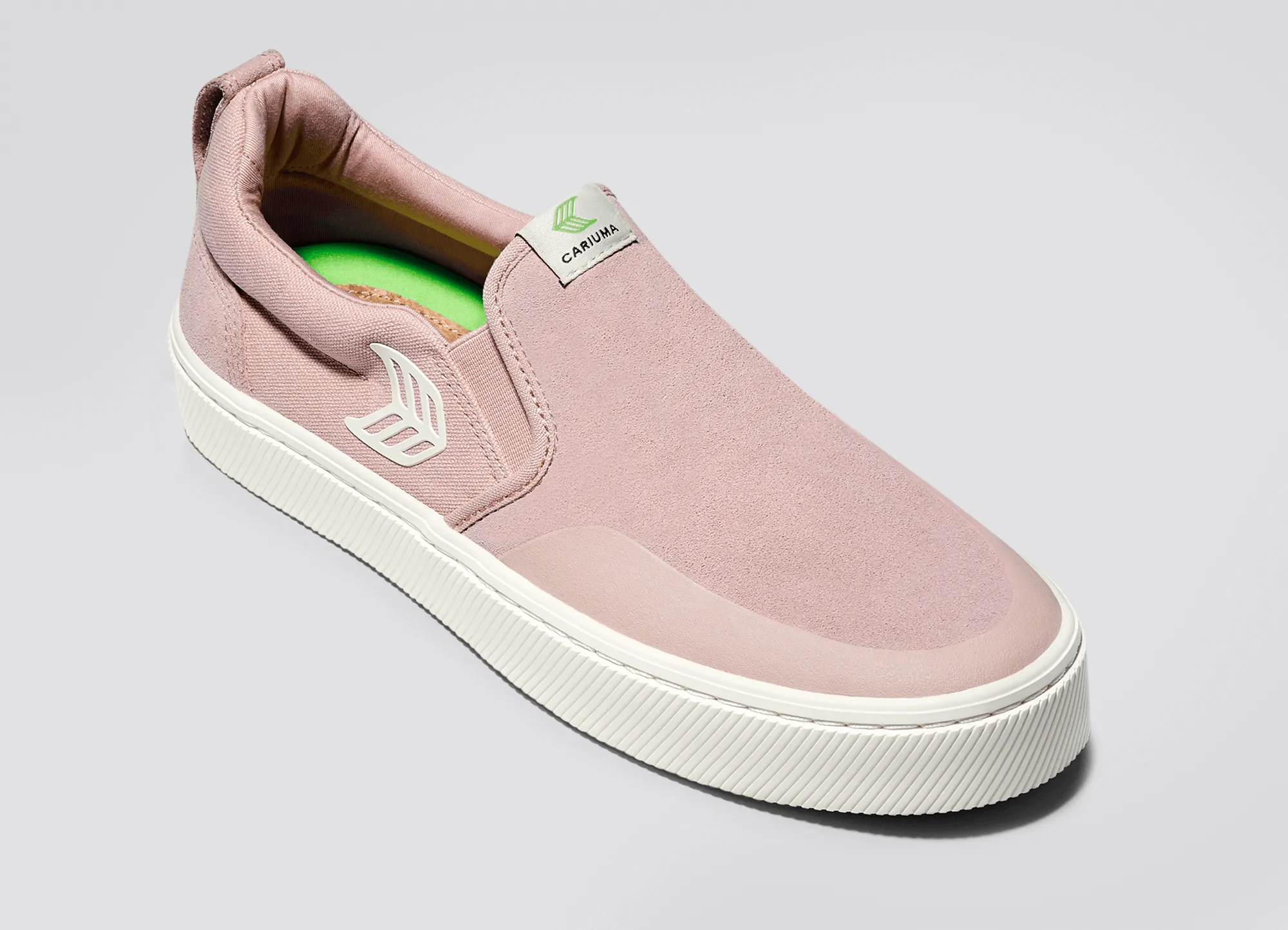 SLIP-ON PRO Rose Suede and Canvas Ivory Logo Sneaker Men sold by Cariuma product image thumbnail 4