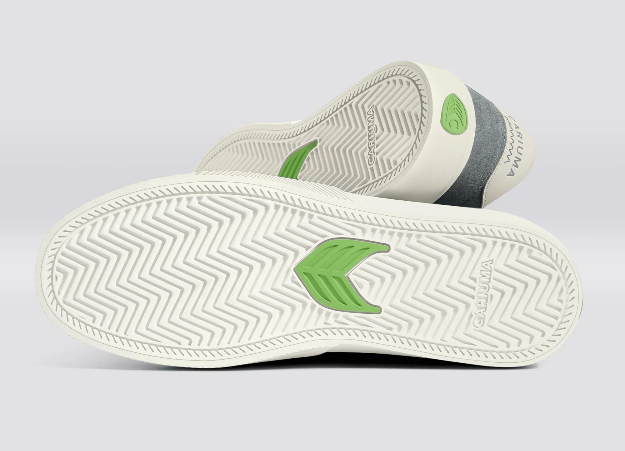 NAIOCA Charcoal Grey Suede Ivory Logo Sneaker Women sold by Cariuma product image thumbnail 5