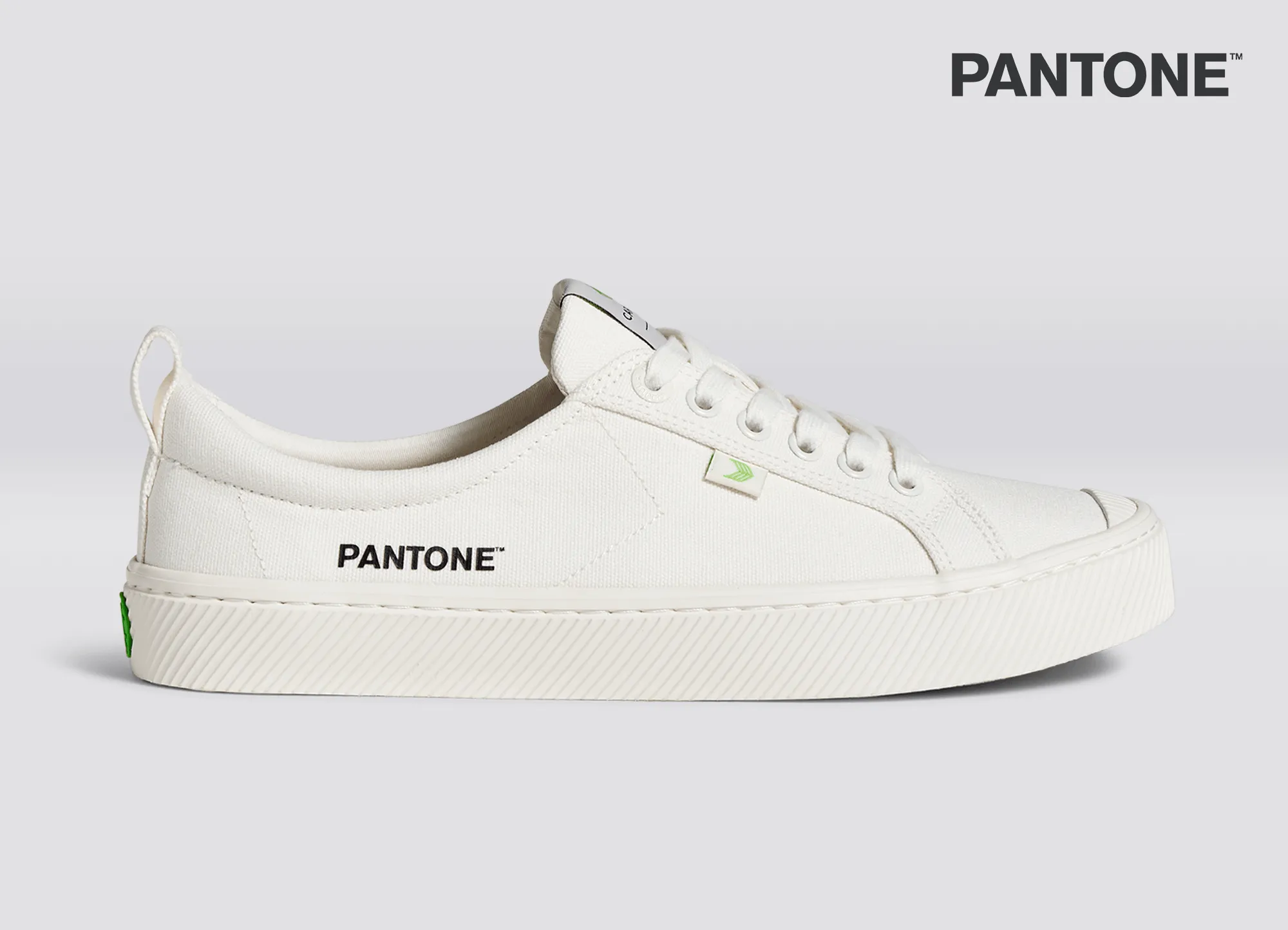 OCA Low Pantone Snow White Canvas Contrast Thread Sneaker Women sold by Cariuma product image thumbnail 3