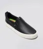 SLIP-ON Black Premium Leather Sneaker Men sold by Cariuma