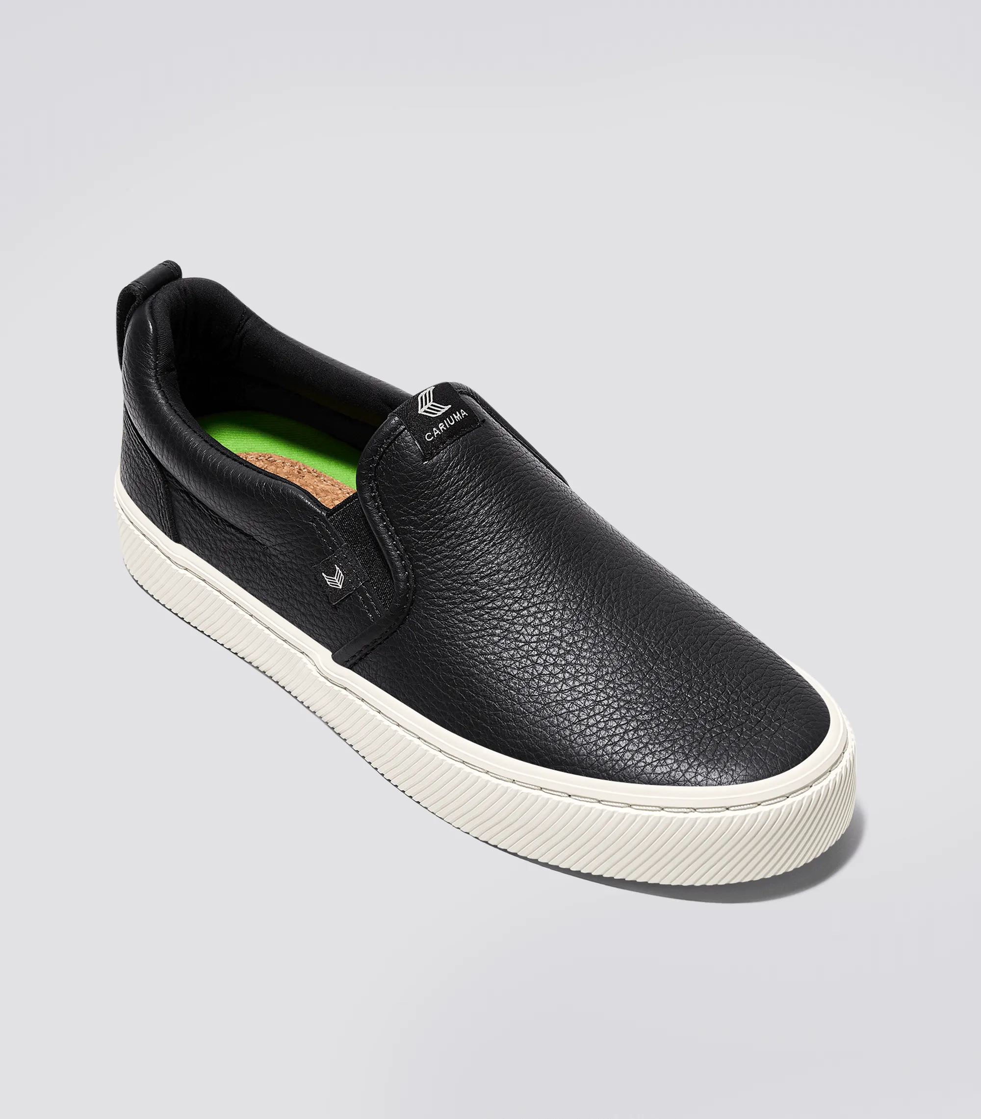 SLIP-ON Black Premium Leather Sneaker Men sold by Cariuma product image thumbnail 2