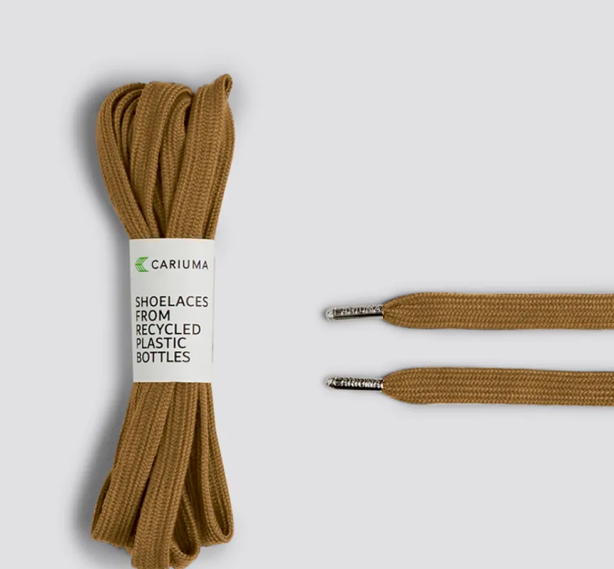 Shoe Lace Skate High Camel with H Silver Tip sold by Cariuma