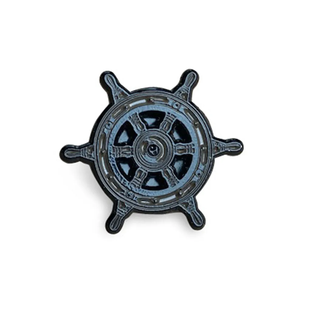 Boston Scally The Ship Wheel Cap Pin sold by Boston Scally