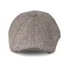 The Peaky Boston Scally Cap - Brown Herringbone sold by Boston Scally
