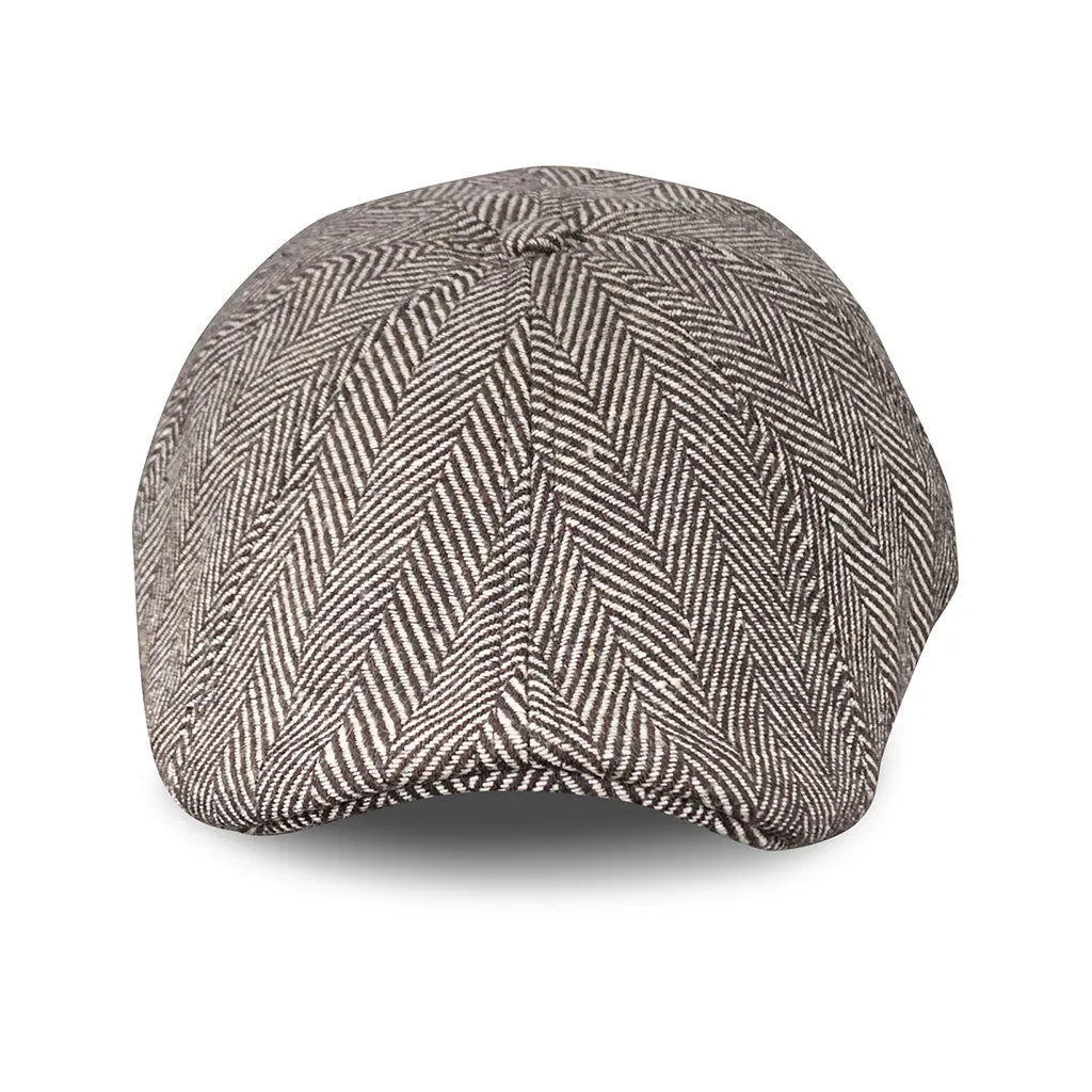 The Peaky Boston Scally Cap - Brown Herringbone sold by Boston Scally product image thumbnail 2