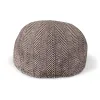 The Peaky Boston Scally Cap - Brown Herringbone sold by Boston Scally