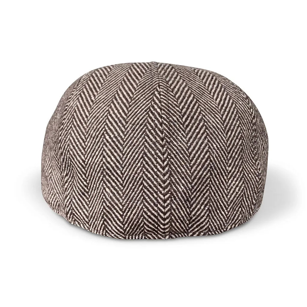 The Peaky Boston Scally Cap - Brown Herringbone sold by Boston Scally product image thumbnail 4