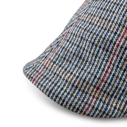 The Homage Boston Scally Cap - Grey & Navy Houndstooth sold by Boston Scally product image thumbnail 5
