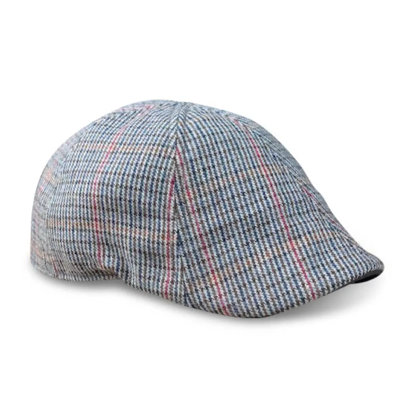 The Homage Boston Scally Cap - Grey & Navy Houndstooth sold by Boston Scally