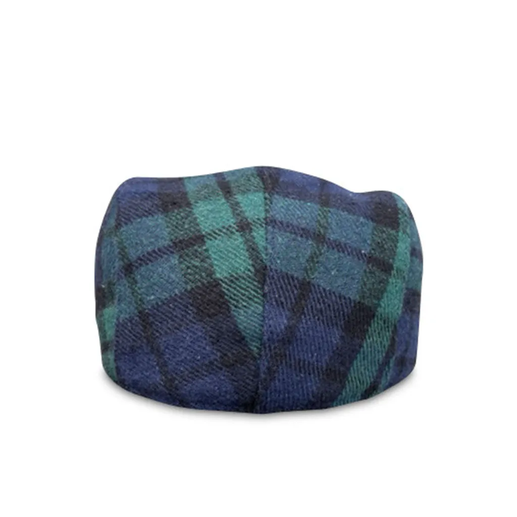 The Contender Black Watch Boston Scally Cap - Clover & Navy sold by Boston Scally product image thumbnail 5