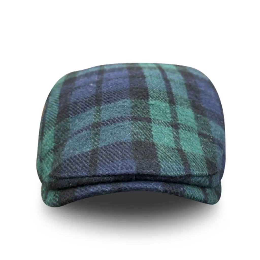 The Contender Black Watch Boston Scally Cap - Clover & Navy sold by Boston Scally product image thumbnail 4