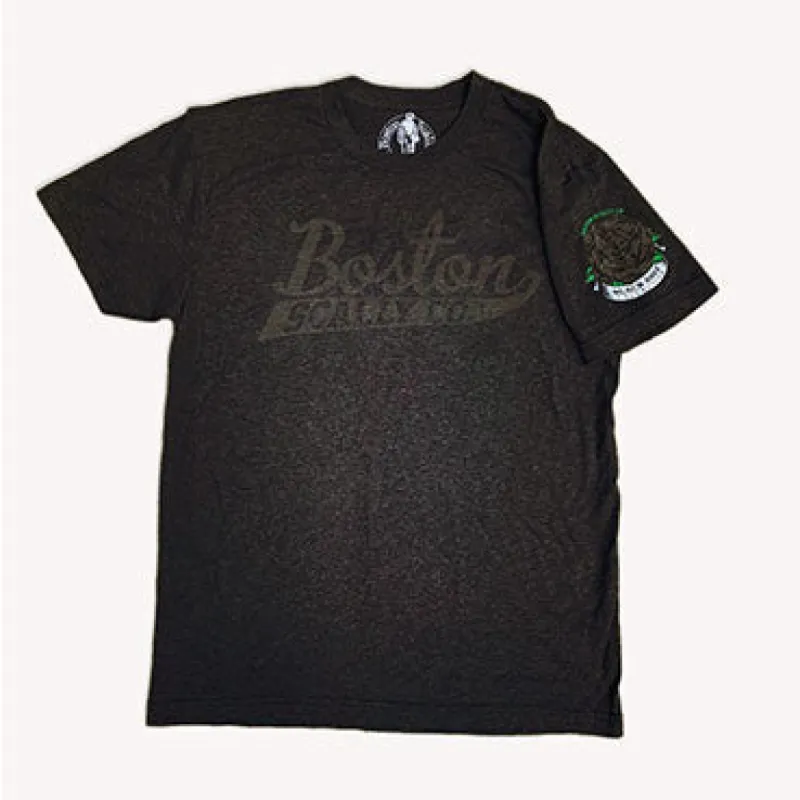 Boston Scally The Black Rose Tee T-Shirt - Black made by Boston Scally