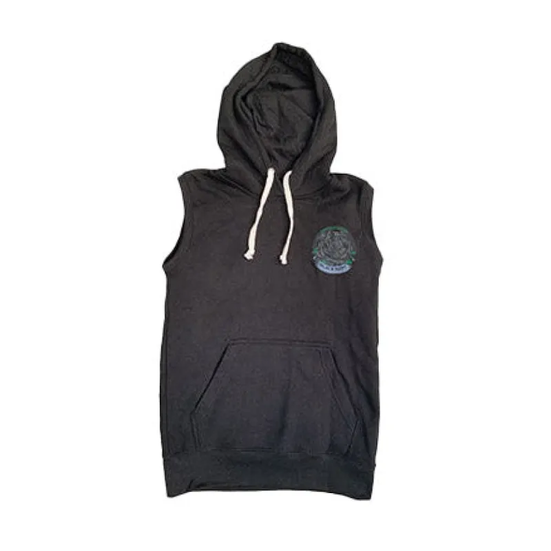 Boston Scally The Black Rose Sleeveless Hoodie - Black sold by Boston Scally