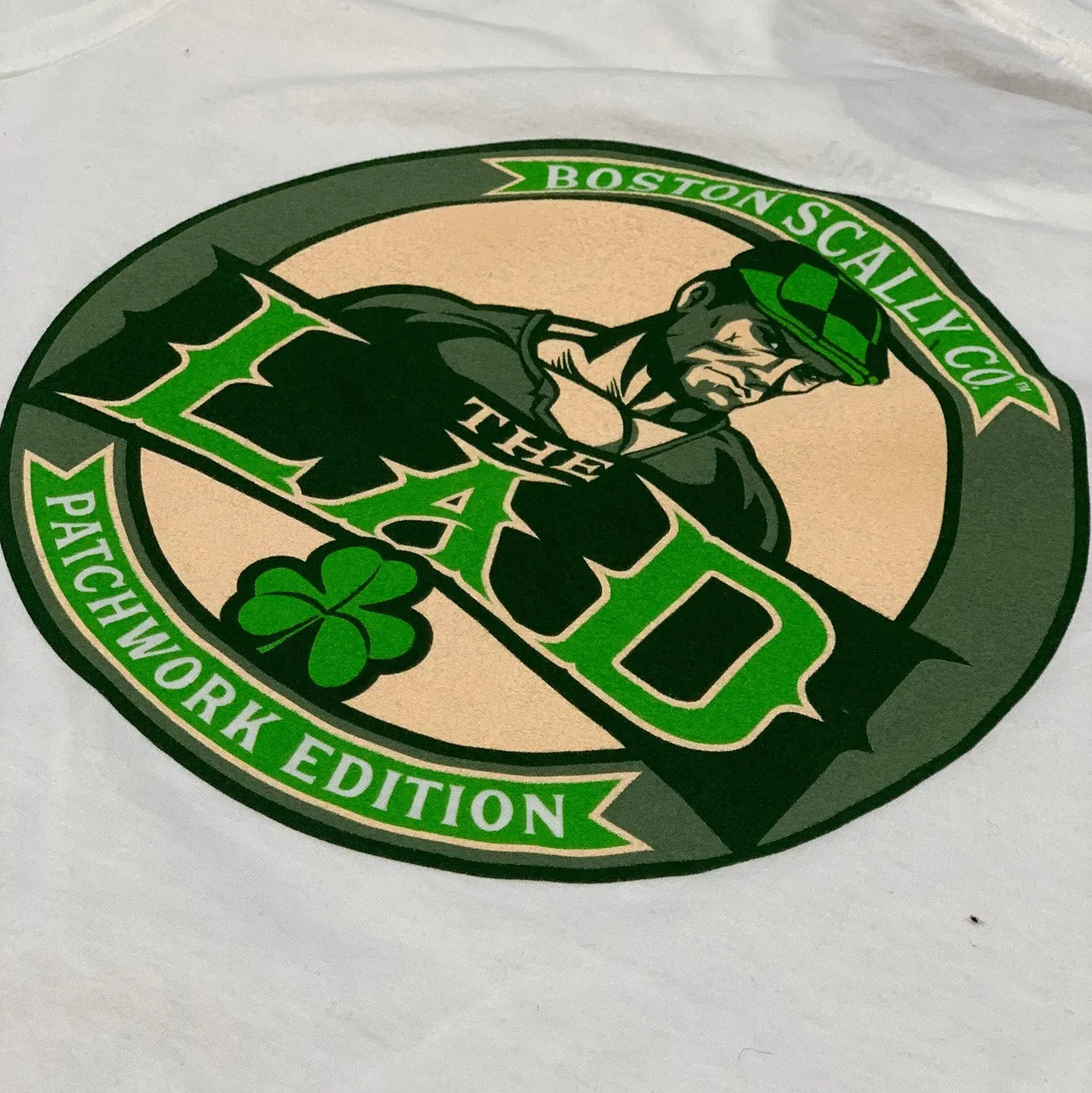 Boston Scally The Lad Long Sleeve Tee T-Shirt - White sold by Boston Scally product image thumbnail 2