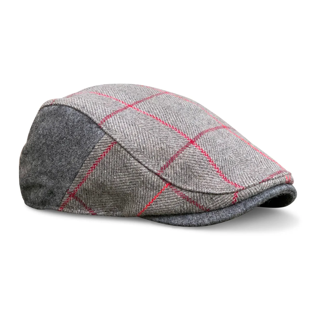 The Whiskey Boston Scally Cap - Cherry Oak Plaid sold by Boston Scally