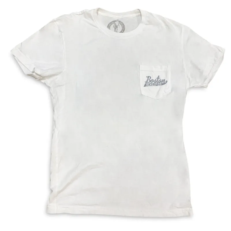 Boston Scally The Sailor Pocket Tee T-Shirt - White sold by Boston Scally